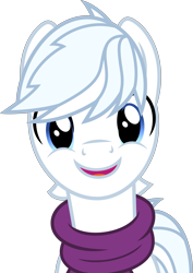 Size: 3539x5000 | Tagged: safe, artist:dashiesparkle, double diamond, earth pony, pony, absurd resolution, clothes, cute, double dawwmond, happy, high res, looking at you, male, scarf, simple background, smiling, solo, stallion, transparent background, vector