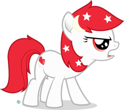 Size: 2000x1769 | Tagged: safe, artist:arifproject, oc, oc only, oc:temmy, earth pony, pony, angry, female, filly, nation ponies, ponified, simple background, singapore, solo, transparent background, vector