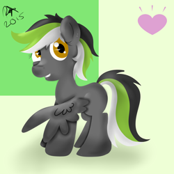 Size: 3000x3000 | Tagged: safe, artist:blu-boisen, oc, oc only, oc:graphite sketch, pegasus, pony, female, heart, mare, solo