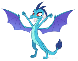 Size: 5858x4565 | Tagged: safe, artist:suramii, princess ember, dragon, triple threat, absurd resolution, dominant, female, proud, simple background, solo, transparent background, vector