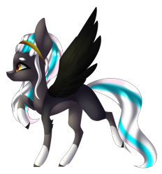 Size: 2887x3112 | Tagged: safe, artist:hyshyy, oc, oc only, oc:wendy mcwonder, pegasus, pony, female, high res, mare, raised hoof, simple background, solo, transparent background, walking