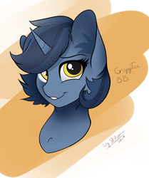 Size: 1228x1467 | Tagged: safe, artist:crispytee, artist:lilystilson, oc, oc only, oc:b.b., pony, bust, solo