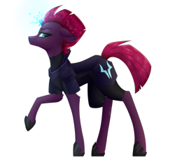 Size: 2442x2238 | Tagged: safe, artist:ohhoneybee, tempest shadow, pony, unicorn, my little pony: the movie, high res, raised hoof, simple background, solo, transparent background