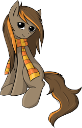 Size: 894x1388 | Tagged: safe, artist:violentdreamsofmine, oc, oc only, oc:ginger snap, earth pony, pony, clothes, female, mare, scarf, solo