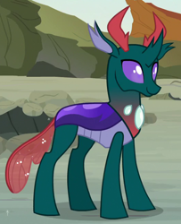 Size: 528x650 | Tagged: safe, screencap, pharynx, changedling, changeling, to change a changeling, happy, male, mlp wiki, prince pharynx