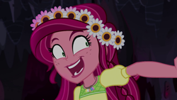 Size: 1280x720 | Tagged: safe, screencap, gloriosa daisy, equestria girls, legend of everfree, faic, insanity, magical geodes, solo