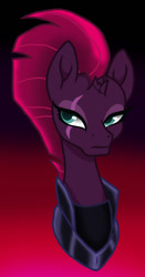 Size: 623x1188 | Tagged: safe, artist:bleedingwings12, tempest shadow, pony, unicorn, my little pony: the movie, broken horn, eye scar, female, mare, scar, solo