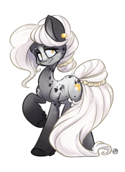 Size: 2042x2817 | Tagged: safe, artist:kez, oc, oc only, oc:lucy pearl, earth pony, pony, female, mare, simple background, solo, transparent background