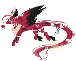 Size: 1024x819 | Tagged: safe, artist:umiimou, oc, oc only, draconequus, female, simple background, solo, transparent background