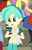 Size: 165x259 | Tagged: safe, screencap, drama letter, golden hazel, normal norman, paisley, tennis match, valhallen, watermelody, equestria girls, friendship games, background human, cropped, female, solo