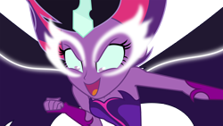 Size: 7000x3952 | Tagged: safe, artist:luckreza8, midnight sparkle, sci-twi, twilight sparkle, equestria girls, legend of everfree, absurd resolution, clothes, fingerless gloves, fist, gloves, looking down, open mouth, simple background, solo, transparent background, vector, wings