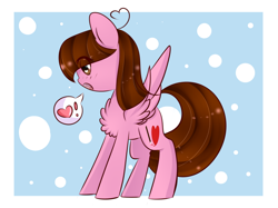 Size: 794x594 | Tagged: safe, artist:twily-star, oc, oc only, oc:shyfly, pegasus, pony, chest fluff, chibi, female, mare, solo