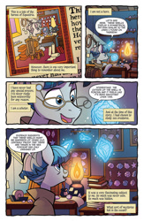 Size: 597x918 | Tagged: safe, artist:tonyfleecs, idw, stygian, legends of magic, shadow play, spoiler:comic, spoiler:comiclom7, preview