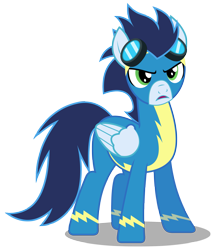 Size: 2571x3000 | Tagged: safe, artist:brony-works, soarin', pony, clothes, high res, simple background, solo, transparent background, uniform, vector, wonderbolts uniform