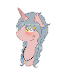 Size: 414x521 | Tagged: safe, artist:nikkitatheanimefan, oc, oc only, oc:water lilly, pony, unicorn, base used, bust, female, mare, portrait, simple background, solo, transparent background