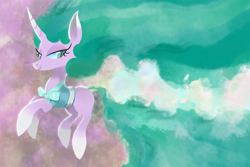 Size: 1500x1000 | Tagged: safe, artist:talonsofwater, mistmane, pony, unicorn, campfire tales, clothes, female, lidded eyes, mare, solo