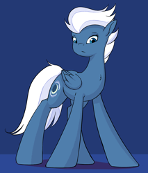 Size: 1280x1499 | Tagged: safe, artist:replacer808, night glider, pegasus, pony, simple background, standing, worm's eye view