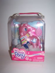 Size: 1536x2048 | Tagged: safe, pony, g3, box, comb, irl, mittens (g3), photo, solo, toy