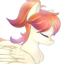 Size: 2000x2000 | Tagged: safe, artist:xxdarkmindxx, oc, oc only, pegasus, pony, eyes closed, female, high res, mare, simple background, solo, transparent background