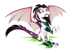 Size: 1280x922 | Tagged: safe, artist:hexfloog, oc, oc only, oc:aerostar, dragon, dragoness, dragonified, female, simple background, solo, species swap, transparent background