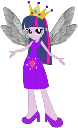 Size: 379x615 | Tagged: safe, artist:selenaede, artist:user15432, twilight sparkle, twilight sparkle (alicorn), alicorn, human, equestria girls, base used, clothes, costume, crown, fairy, fairy princess, fairy princess outfit, fairy wings, halloween, halloween costume, holiday, humanized, jewelry, princess costume, princess crown, regalia, shoes, winged humanization, wings