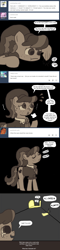 Size: 640x2650 | Tagged: safe, artist:ficficponyfic, chickadee, ms. peachbottom, oc, pony, cyoa, cyoa:peachbottom's quest, tumblr