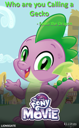 Size: 1476x2360 | Tagged: safe, artist:ejlightning007arts, spike, dragon, my little pony: the movie, movie poster