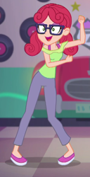 Size: 302x588 | Tagged: safe, screencap, alizarin bubblegum, coinky-dink world, eqg summertime shorts, equestria girls, cropped, solo