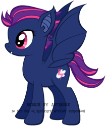 Size: 472x561 | Tagged: safe, artist:petraea, oc, oc only, oc:storm fly, bat pony, pony, female, mare, simple background, solo, transparent background