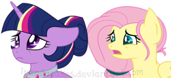 Size: 1024x471 | Tagged: safe, artist:ipandacakes, fluttershy, twilight sparkle, twilight sparkle (alicorn), alicorn, pegasus, pony, bust, older, portrait, simple background, transparent background