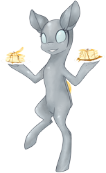 Size: 1796x2932 | Tagged: safe, artist:emypony, oc, oc only, oc:toasty, pony, bread, food, metal, pancakes, toast, toaster