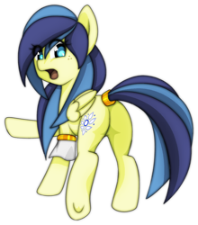 Size: 1208x1375 | Tagged: safe, artist:donkeysonic, oc, oc only, oc:star flower, accessories, cutie mark, freckles, looking back, plot, pointing, simple background, solo, transparent background, underhoof