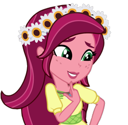 Size: 713x698 | Tagged: safe, artist:milou99, gloriosa daisy, equestria girls, legend of everfree, clothes, simple background, solo, transparent background, vector