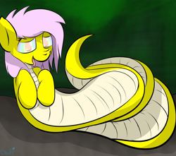 Size: 2600x2300 | Tagged: safe, artist:cloufy, oc, oc only, hybrid, lamia, original species, snake, solo