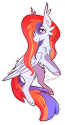 Size: 420x810 | Tagged: safe, artist:celiaurore, oc, oc only, oc:sunrise stratus, pony, cute, female, fluffy, simple background, solo, stratus twins, transparent background