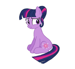 Size: 913x842 | Tagged: safe, artist:flipwix, twilight sparkle, oc, oc:twilight song, earth pony, pony, alternate cutie mark, alternate hairstyle, alternate universe, cute, earth pony twilight, female, hilarious in hindsight, mare, race swap, simple background, smiling, solo, the flutterby effect, transparent background, twiabetes