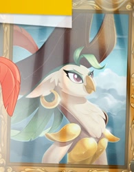 Size: 431x553 | Tagged: safe, captain celaeno, anthro, my little pony: the movie, bust, painting, portrait, solo