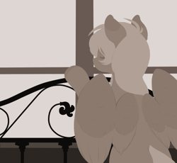 Size: 1280x1176 | Tagged: safe, artist:honiibree, oc, oc only, pegasus, pony, solo