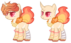 Size: 1024x626 | Tagged: safe, artist:wishing-well-artist, oc, oc only, oc:lucifer, pony, unicorn, bald, bandage, curved horn, male, simple background, solo, stallion, transparent background