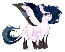 Size: 2000x1600 | Tagged: safe, artist:skimea, oc, oc only, oc:dashing don, pegasus, pony, colored wings, female, mare, multicolored wings, simple background, solo, transparent background