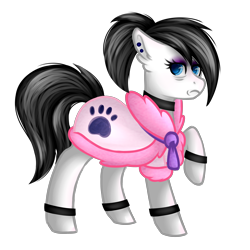 Size: 4200x4200 | Tagged: safe, artist:blocksy-art, oc, oc only, earth pony, pony, absurd resolution, bags under eyes, clothes, female, mare, paw prints, raised hoof, robe, simple background, solo, transparent background