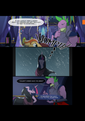 Size: 3541x5016 | Tagged: safe, artist:gashiboka, spike, twilight sparkle, twilight sparkle (alicorn), alicorn, dragon, pony, comic:recall the time of no return, absurd resolution, comic