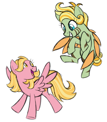 Size: 1925x2200 | Tagged: safe, artist:azure-art-wave, oc, oc only, oc:malaika, oc:paisley, pegasus, pony, colored wings, female, flying, mare, multicolored wings, offspring, parent:zecora, parent:zephyr breeze, parents:zephyrcora, simple background, transparent background