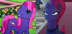 Size: 1114x524 | Tagged: safe, screencap, fizzlepop berrytwist, tempest shadow, g3, my little pony: the movie, comparison, cute, fizzy pop (g3), similarities, time is not kind