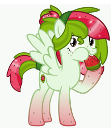 Size: 925x1063 | Tagged: safe, artist:monkfishyadopts, oc, oc only, oc:watermelana, pony, base used, eating, food, freckles, fruit, gradient hooves, looking at you, melon, simple background, solo, transparent background, watermelon