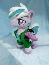 Size: 1024x1365 | Tagged: safe, artist:doctorkoda, oc, oc only, pegasus, pony, clothes, irl, jacket, male, photo, plushie, solo, stallion, watermark