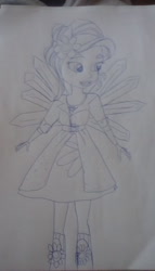 Size: 912x1600 | Tagged: safe, artist:charlotte890, gloriosa daisy, equestria girls, photo, sketch, solo, traditional art