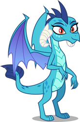 Size: 3303x5000 | Tagged: safe, artist:dashiesparkle, princess ember, dragon, triple threat, .svg available, cute, dragoness, female, simple background, smiling, solo, transparent background, vector