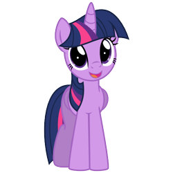 Size: 500x500 | Tagged: safe, artist:ashidaru, twilight sparkle, twilight sparkle (alicorn), alicorn, pony, cute, female, folded wings, looking at you, mare, open mouth, simple background, solo, transparent background, twiabetes, vector