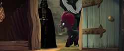 Size: 1280x532 | Tagged: safe, artist:ejlightning007arts, edit, edited screencap, screencap, tempest shadow, my little pony: the movie, crossover, darth vader, star wars, storm guard